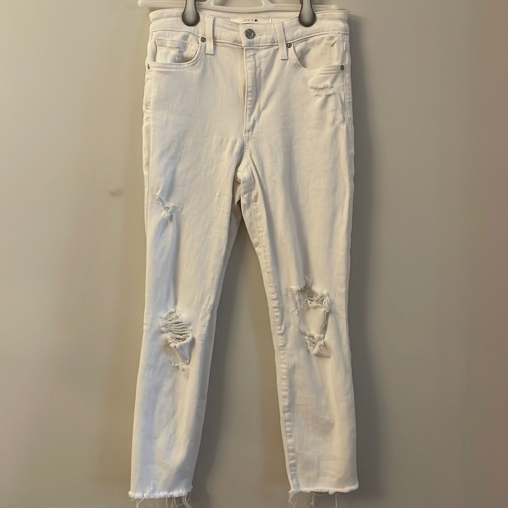 Joes white denim jean